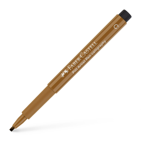 Rechizite Școlare - Pitt artist pen caligrafic maro umbra faber-castell