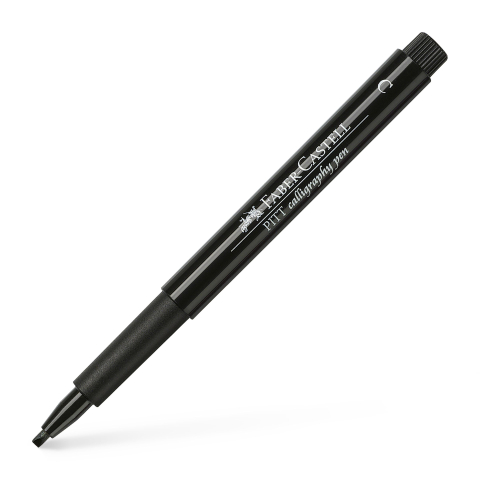 Rechizite Școlare - Pitt artist pen caligrafic negru faber-castell