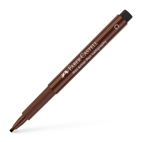 Rechizite Școlare - Pitt artist pen caligrafic sepia inchis faber-castell