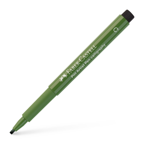 Rechizite Școlare - Pitt artist pen caligrafic verde crom opac faber-castell