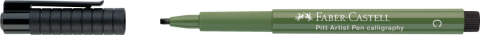Pitt artist pen caligrafic verde crom opac faber-castell [1]