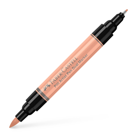 Rechizite Școlare - Pitt artist pen dual marker bej roscat 132 faber-castell
