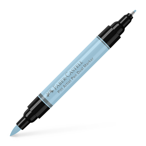 Rechizite Școlare - Pitt artist pen dual marker bleu gheata 148 faber-castell