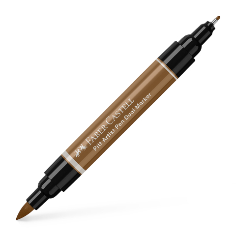 Rechizite Școlare - Pitt artist pen dual marker maro umbra 180 faber-castell