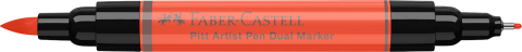 Pitt artist pen dual marker rosu scarlet 118 faber-castell [2]