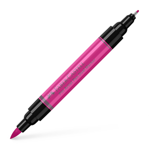 Rechizite Școlare - Pitt artist pen dual marker roz purpuriu mediu 125 faber-castell