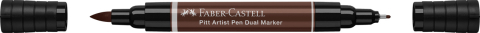 Pitt artist pen dual marker sepia inchis 175 faber-castell [1]