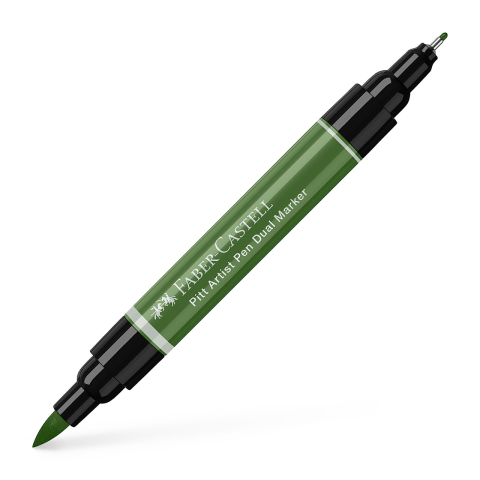 Rechizite Școlare - Pitt artist pen dual marker verde crom opac 174 faber-castell