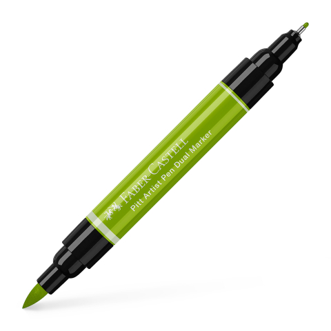 Rechizite Școlare - Pitt artist pen dual marker verde de mai 170 faber-castell