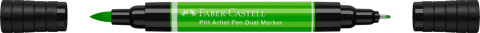 Pitt artist pen dual marker verde frunza 112 faber-castell [1]
