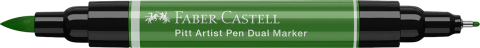 Pitt artist pen dual marker verde oliv permanent 167 faber-castell [2]