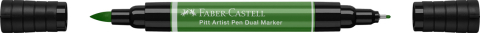 Pitt artist pen dual marker verde oliv permanent 167 faber-castell [1]