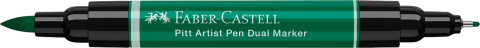 Pitt artist pen dual marker verde phtalo inchis 264 faber-castell [2]