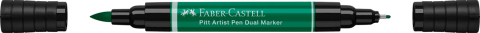 Pitt artist pen dual marker verde phtalo inchis 264 faber-castell [1]