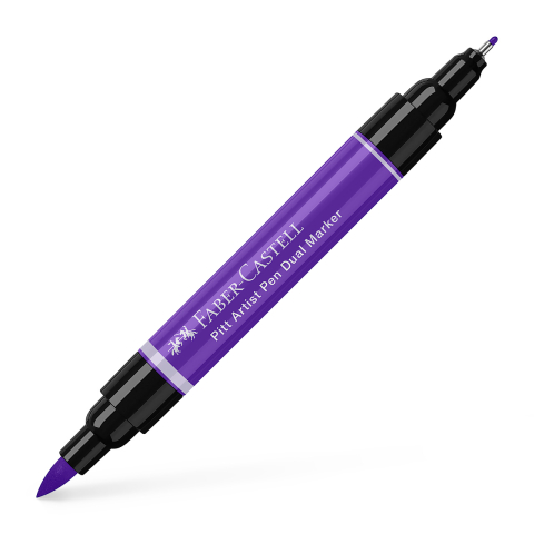 Rechizite Școlare - Pitt artist pen dual marker violet purpuriu 136 faber-castell