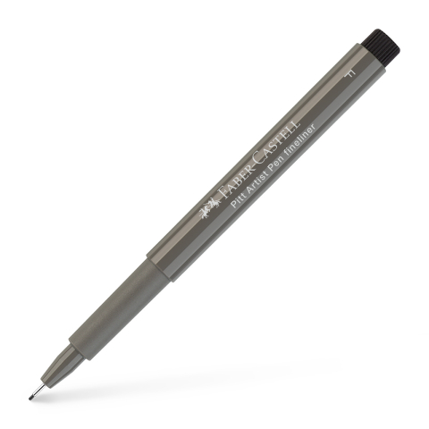 Rechizite Școlare - Pitt artist pen fineliner f gri cald iv faber-castell