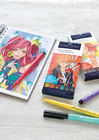 Pitt artist pen manga set 6 kaioro 2019 faber-castell [1]