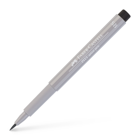Rechizite Școlare - Pitt artist pen soft brush gri csld iii faber-castell