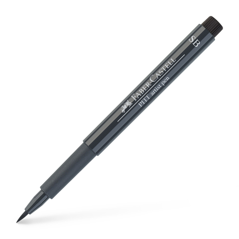 Rechizite Școlare - Pitt artist pen soft brush gri rece v faber-castell