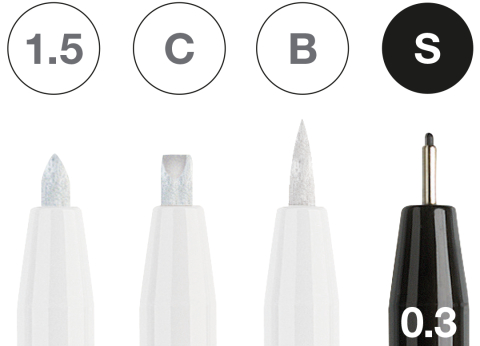 Pitt artist pen soft brush set 4 buc alb+negru faber-castell [1]