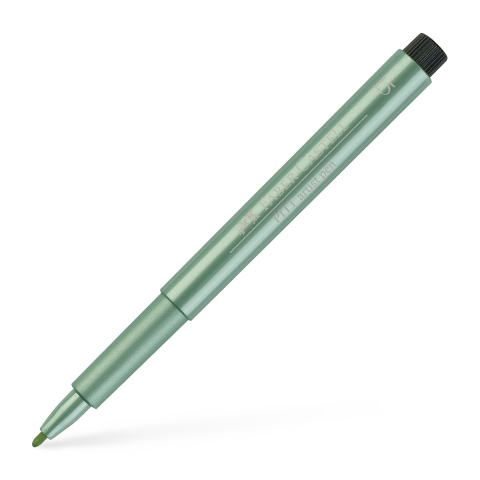 Rechizite Școlare - Pitt artist pen verde metalizat faber-castell