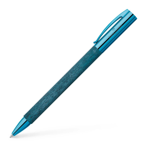 Pixuri pentru Copii si Scoala - Pix ambition blue wood faber-castell