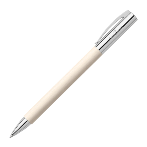 Pixuri pentru Copii si Scoala - Pix ambition precious resin alb cinematic faber-castell