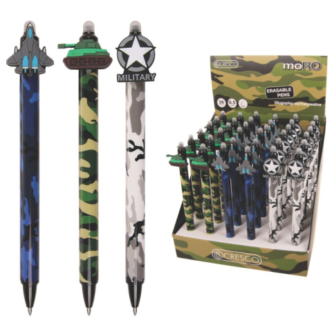 Birotică și Papetărie - Pix cerneala termosensibila Cresco, 0.5mm, diverse modele Armata, 45011-D