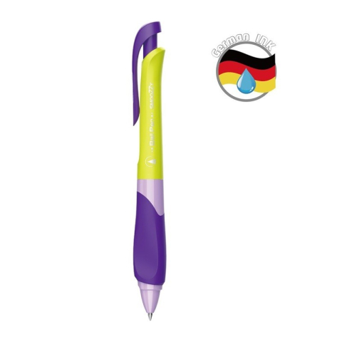 Pix cu bila Keyroad Easy Writer KR971586, 1.0mm, cu mecanism, ergonomic, corp mat diverse culori, grip cauciucat, scris albastru [2]