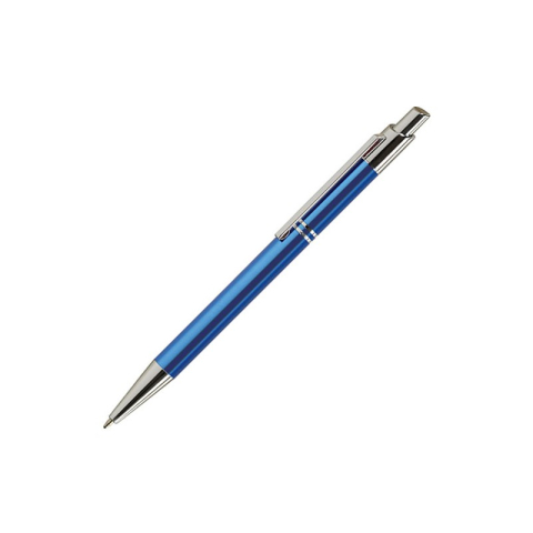 Birotică și Papetărie - Pix cu bila Office-Cover Tiko, 1.0mm, cu mecanism, pentru personalizare, corp metalic, albastru
