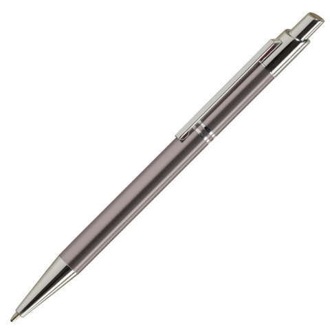 Birotică și Papetărie - Pix cu bila Office-Cover Tiko, 1.0mm, cu mecanism, pentru personalizare, corp metalic, grafit