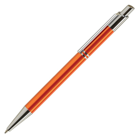Birotică și Papetărie - Pix cu bila Office-Cover Tiko, 1.0mm, cu mecanism, pentru personalizare, corp metalic, portocaliu