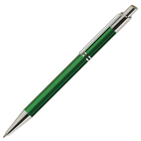 Birotică și Papetărie - Pix cu bila Office-Cover Tiko, 1.0mm, cu mecanism, pentru personalizare, corp metalic, verde