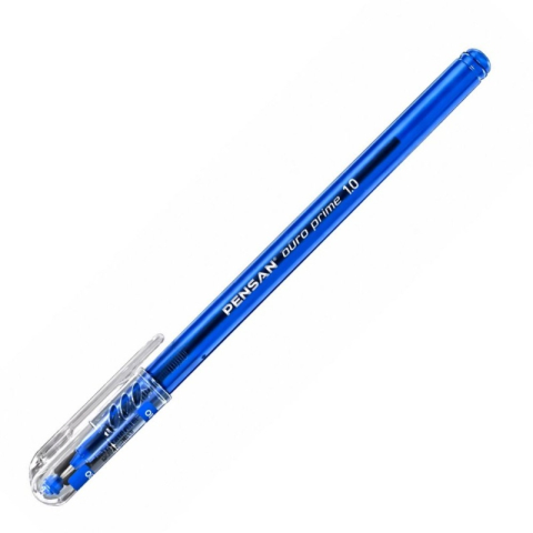 Birotică și Papetărie - Pix cu bila Pensan Buro Prime, 1.0mm, cu capac, albastru