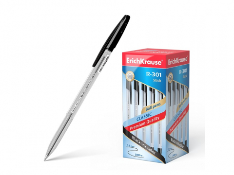 Rechizite Școlare - Pix cu bilă R-301 Classic Stick 1.0 mm EK