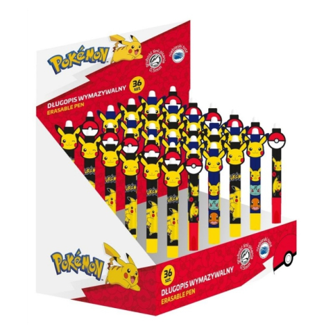 Birotică și Papetărie - Pix cu bila St. Majewski Pokemon 723978, cu mecanism, culoarea scrisului albastru