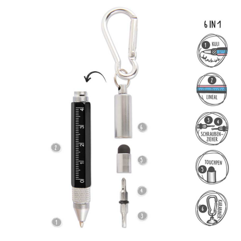 Pix cu bila Trendhaus CH29818, 6in1, cu carabina, surubelnita, rigla 4cm, touch, diverse culori [2]