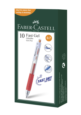 Pix cu gel 0.7mm fast gel portocaliu faber-castell [2]