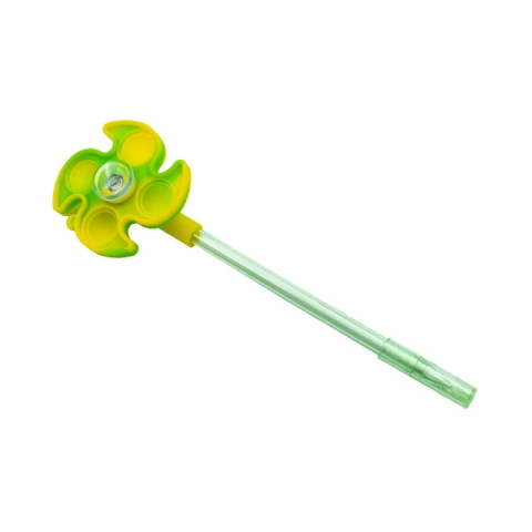 Pix cu gel CNX APF 283, 0.8mm, cu figurina pop-it si spinner, corp diverse culori, scriere albastru [1]