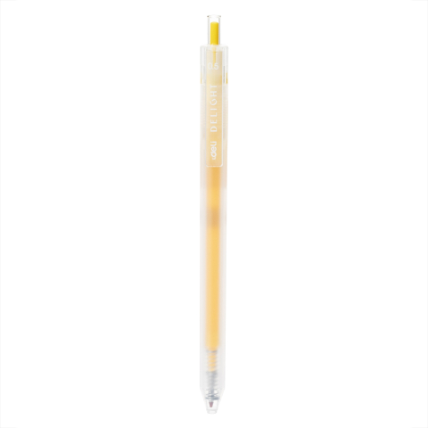 Birotică și Papetărie - Pix cu gel cu mecanism 0.5 mm galben delight deli