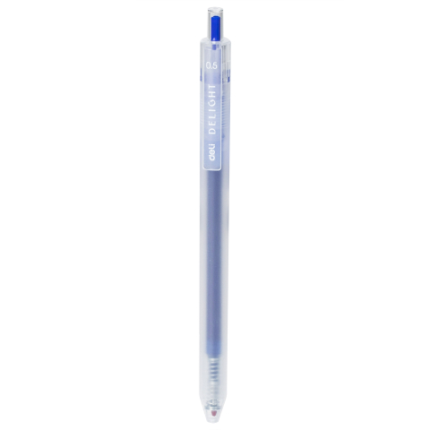 Birotică și Papetărie - Pix cu gel cu mecanism 0.5mm albastru delight deli