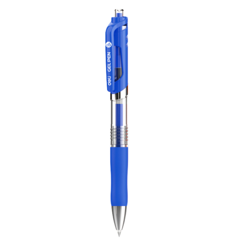 Birotică și Papetărie - Pix cu gel cu mecanism 0.5mm albastru q10430 deli