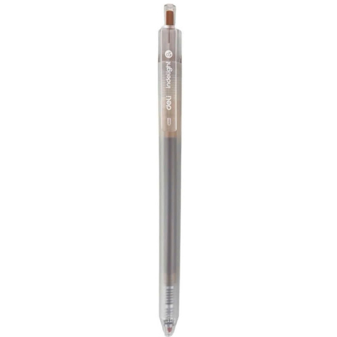 Birotică și Papetărie - Pix cu gel cu mecanism 0.5mm maro deschis deli