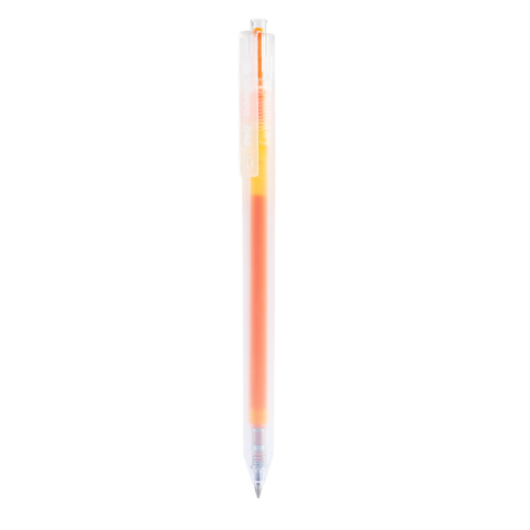 Birotică și Papetărie - Pix cu gel cu mecanism 0.5mm portocaliu deschis deli