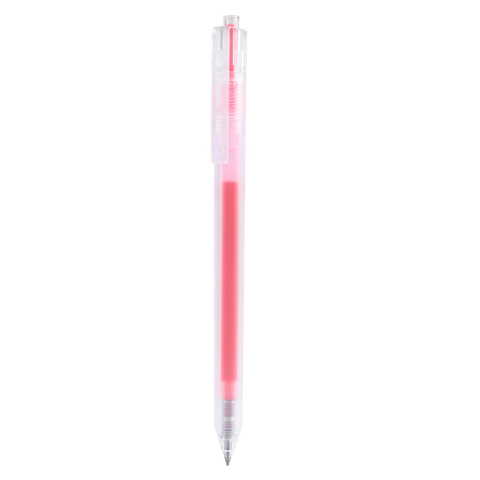 Birotică și Papetărie - Pix cu gel cu mecanism 0.5mm roz deschis deli