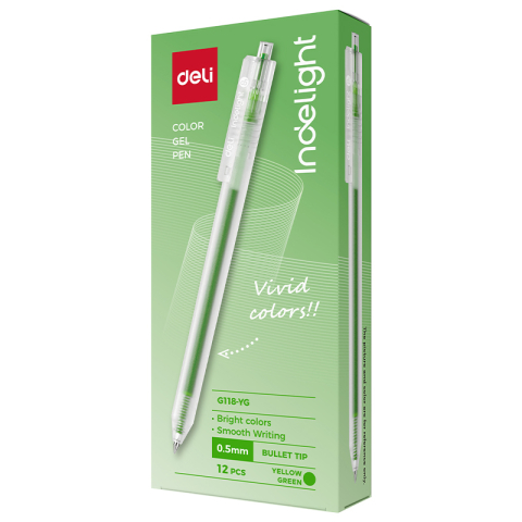 Pix cu gel cu mecanism 0.5mm vernil deli [1]