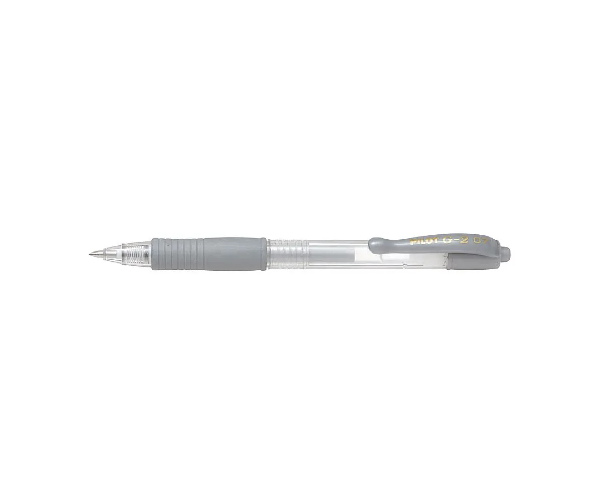 Birotică și Papetărie - Pix cu gel G2 Pilot Metalic  varf 0.7mm Argintiu