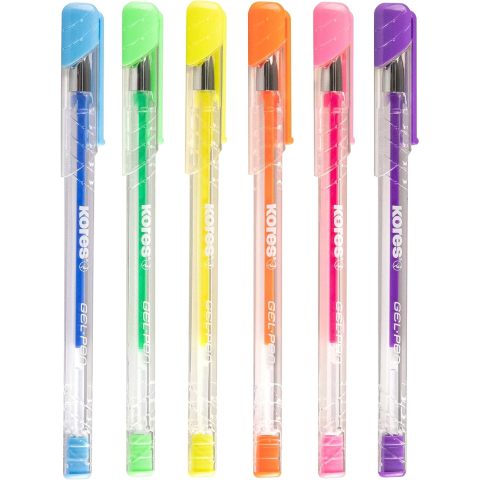 Pix cu gel k11 0.4mm culori neon 6/set kores [1]