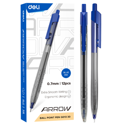 Pix cu mecanism 0.7mm arrow albastru deli [1]