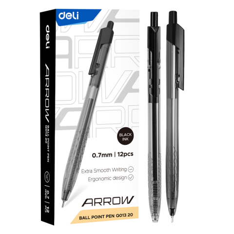 Pix cu mecanism 0.7mm arrow negru deli [1]